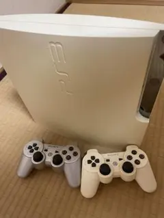 PlayStation 3 本体 ホワイト コントローラー2個付き