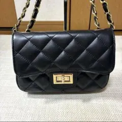 AULENTTI オウレンティ　レザーキルティングチェーンショルダーバッグ