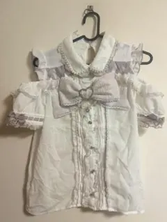 LIZLISA BIGリボンオープンショルダーブラウス