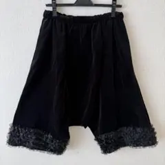 A15549 美品 コムデギャルソン 総レース かぼちゃパンツ バルーン 黒 S