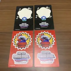 新品！最安値　スーパーマリオブラザーズワンダー　ステッカー　セブン　4枚セット