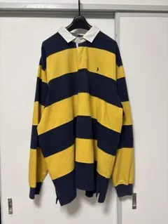 90's ラルフローレン　ラガーシャツ