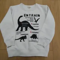 恐竜　裏起毛トレーナー　120サイズ