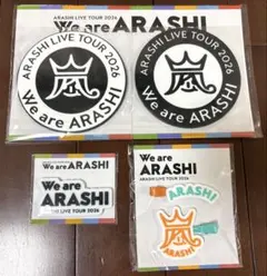 嵐We are ARASHI コースター　ロゴマグネット　ヘアクリップ
