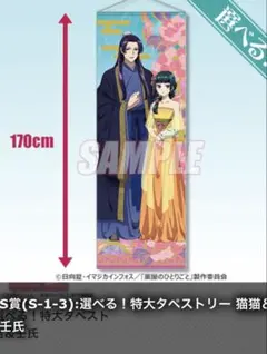 【未開封品】薬屋のひとりごと S賞 特大タペストリー 壬氏＆猫猫 くじ引き堂