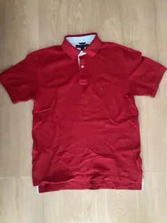 TOMMY HILFIGER 半袖ポロシャツ 赤