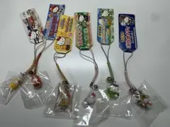ご当地キティ　根付ストラップ6種まとめ売り（沖縄限定ちんすこうキティなど！）
