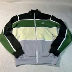【美品】adidas アディダス　トラックジャケット　トラックジャージ　グリーン