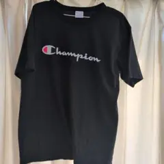 Champion ブラック Tシャツ 半袖