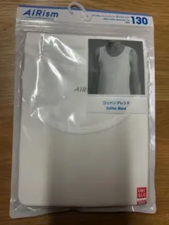 UNIQLO AIRism タンクトップ 130 ホワイト