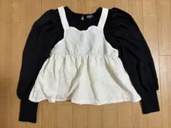 BISKEE キャミ付き パフスリーブ 150cm