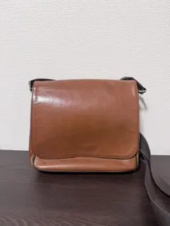【外箱なし・傷あり品】COCOMEISTER レザー ショルダーバッグ ブラウンのサムネイル