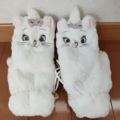 新品未使用　ディズニー　マリーちゃん　ホワイトミトン　手袋