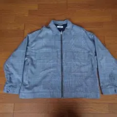 WEGO チェック柄 ジップアップジャケット M