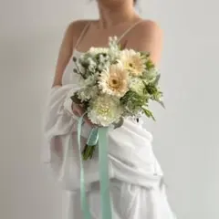 アーティフィシャルフラワー ＊ ウェディングブーケ 韓国 ブーケ クラッチブーケ