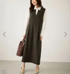 ロペピクニック　ジャンパーワンピース　サイズM