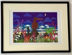 希少 ジョアンフック Joan Hook 版画 海中風景 サイン入 額装 - メルカリ