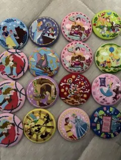 ディズニー　刺繍缶バッジ　セット