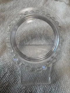 ホワイトラブラドライト ビーズブレスレット 約16.5cm