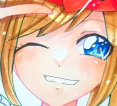 最終値下げ★ミツバチちゃん★手描きイラスト　イラスト コピックイラスト