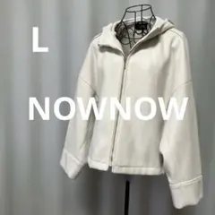 フリース フード付きジャケット　L ゆったり　オーバーサイズ　ビッグシルエット