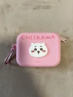 CHIIKAWA シリコンポーチ ピンク カラビナ付き