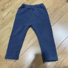 UNIQLO ベビー　フリースレギンス　10分丈　ブルー　80サイズ