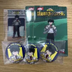 ヒロアカ オープンスクール 緑谷出久 缶バッジ クリアフォトカード