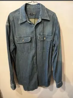 BANANA REPUBLIC デニムシャツ 長袖 バナナリパブリックL 美中古