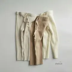 マドレーヌリブレギンス　anggo 太リブ パンツ 男の子 女の子 春夏秋 韓国