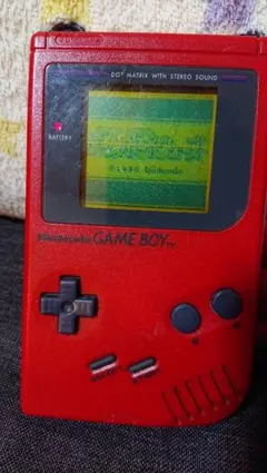 Nintendo Game Boy 初代ゲームボーイ　レッド　本体
