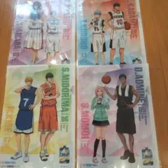②ロッテ　クーリッシュ　黒子のバスケ　クリアファイル　全４種類　コンプリート４枚