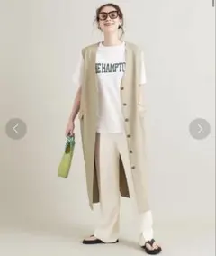 ジャンパースカート　ベージュ