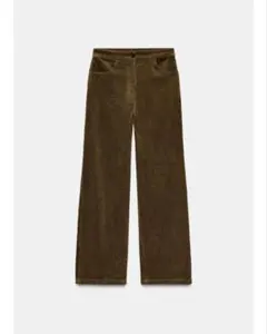 zara ZWcollection ワイドレッグコーデュロイパンツ　Mサイズ