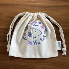 PEANUTSスヌーピー⭐︎巾着袋　コップ入れ　小物入れ　旅行