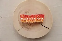 コットンパールとフランスリボンのバレッタ♡Sun