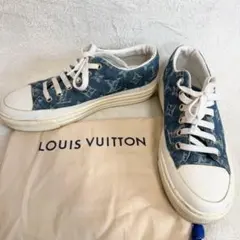 LOUISVUITTON ルイヴィトン モノグラム デニム スニーカー ブルー