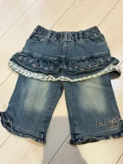 スカートズボン スカートパンツ ジーンズ デニム120 女の子