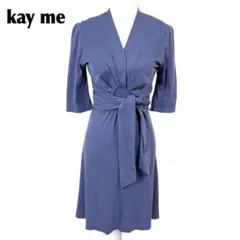 美品✨現行タグ 】kay me ドレープ フレンチスリーブ ワンピース