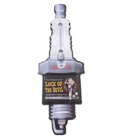 【LADY LUCK】サーモメーター プラグ型 温度計  /ガレージ/インテリア