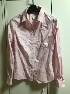 【BANANA REPUBLIC/バナナリパブリック】チェック柄長袖シャツ/L