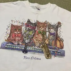 DELTA USA製 cat 猫 T-shirtのサムネイル