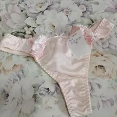 花柄刺繍 Tバックショーツ Mサイズ ピンク新品
