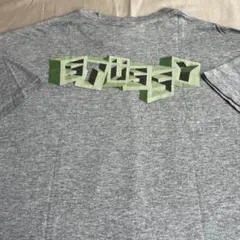 “立体ロゴ” old stussy 紺タグ プリント TシャツUSA製 シングル