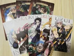 鬼滅の刃 ダイソー クリアファイル ポストカード ステッカー 12点セット