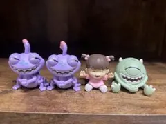 値下げ!モンスターズ・インク カプセルトイ ディズニー ピクサー 4個まとめ売り