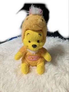 くまのプーさん ぬいぐるみ キーホルダー 帽子付き
