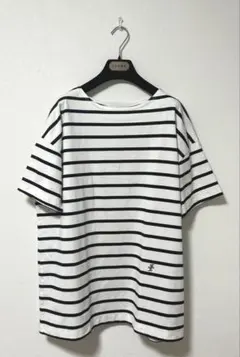 自由区 洗える ボーダーワイドBIG Tシャツのサムネイル