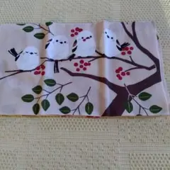 濵文様シマエナガ手ぬぐい