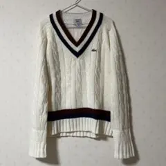 IZOD LACOSTE ラコステ 70s 80s V NECK KNIT M